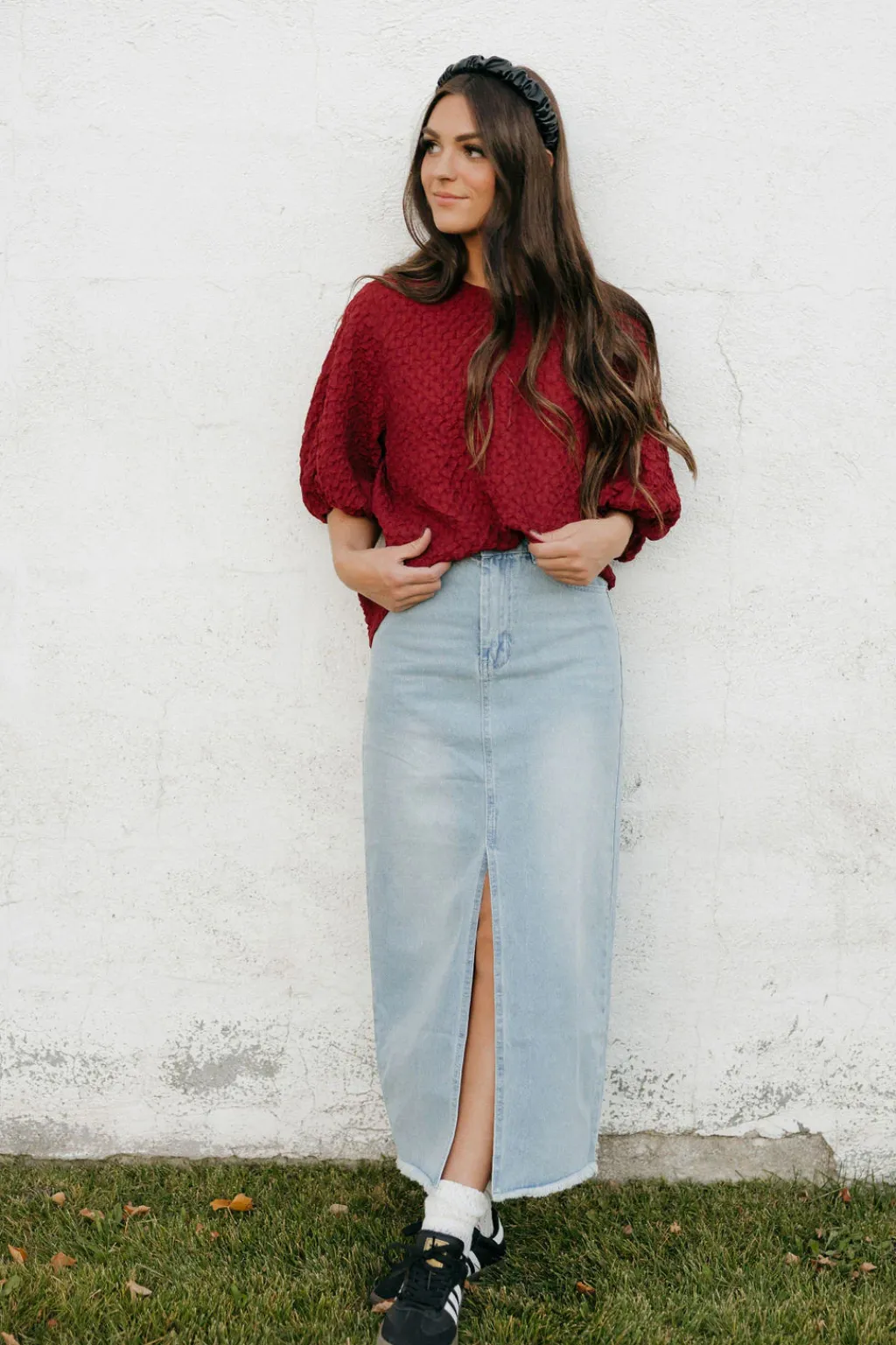 Dongguan Huoyoung Apparel Co Tops|Tops<Adrianne Top-Burgundy