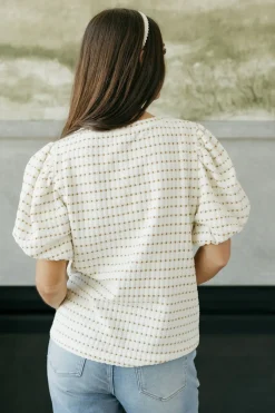 Anniewear Maternity Friendly|Tops<Aimee Top-Ivory/Taupe