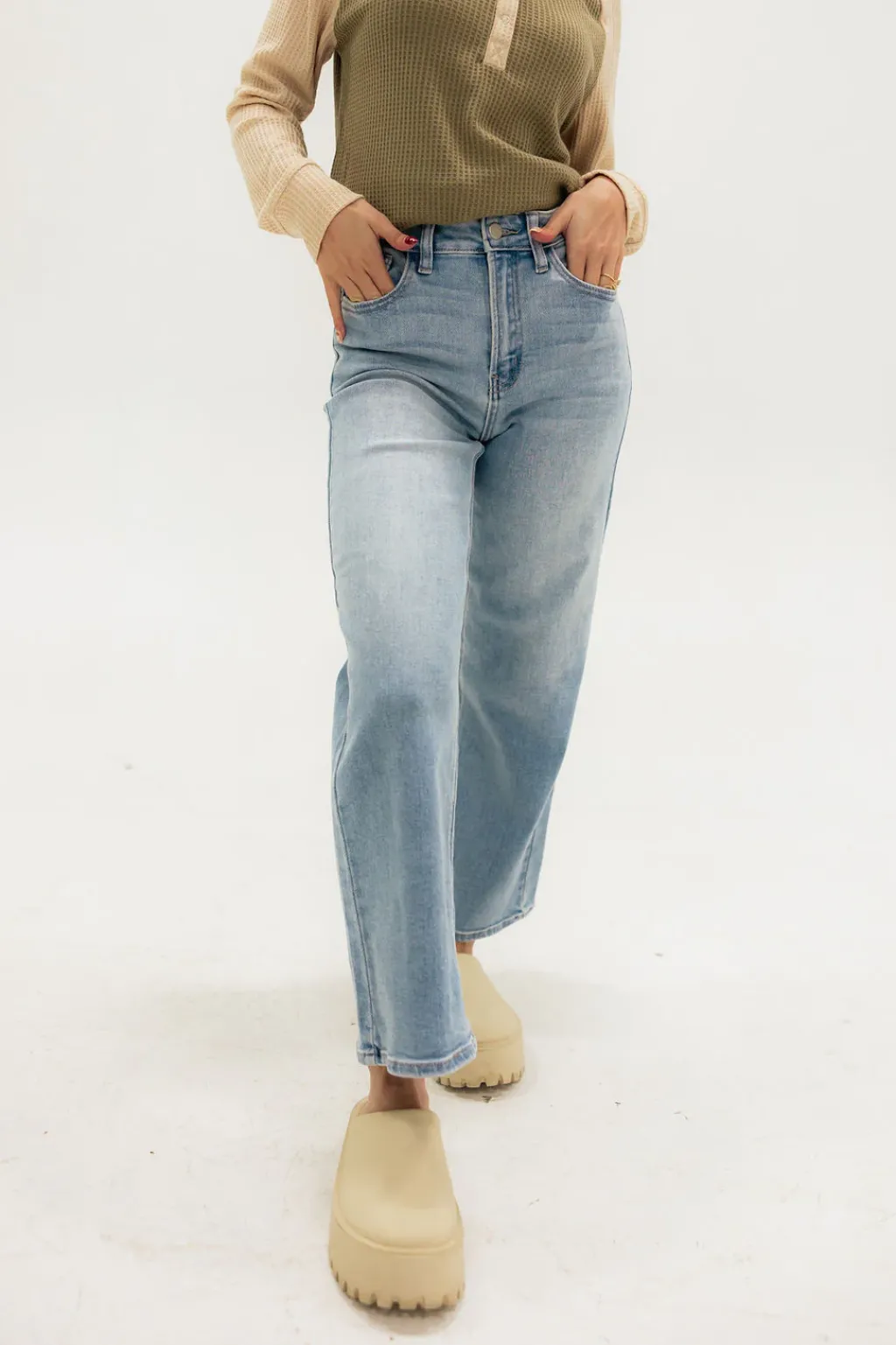 Just Panmaco Bottoms|Denim<Alissa Denim-Light