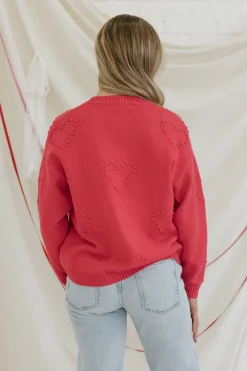 Dongguan Huoyoung Apparel Co Sweaters|Tops<All My Heart Sweater-Bright