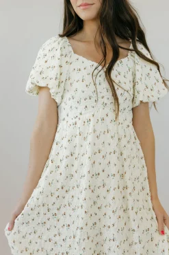 Tea N Rose Maternity Friendly|Dresses<Annabelle Dress-Cream Floral