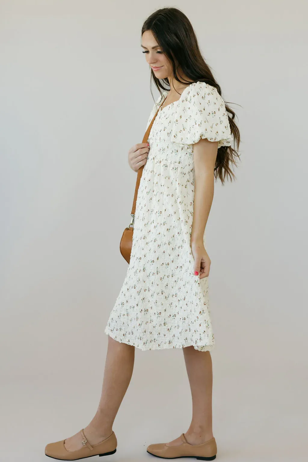 Tea N Rose Maternity Friendly|Dresses<Annabelle Dress-Cream Floral