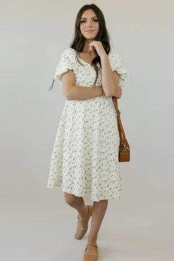 Tea N Rose Maternity Friendly|Dresses<Annabelle Dress-Cream Floral
