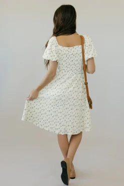 Tea N Rose Maternity Friendly|Dresses<Annabelle Dress-Cream Floral
