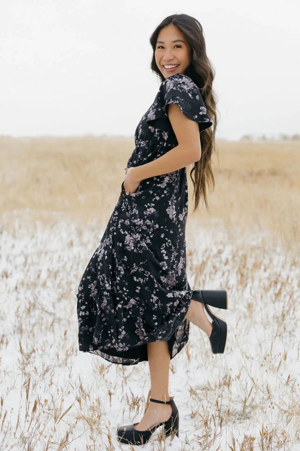 Dongguan Huoyoung Apparel Co Dresses|Maternity Friendly<Aria Dress- Floral