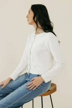 Blu Pepper Cardigans<Beckham Cardigan-Ivory