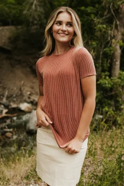 Tres Bien Tops|Tees<Boone Top-Hazelnut