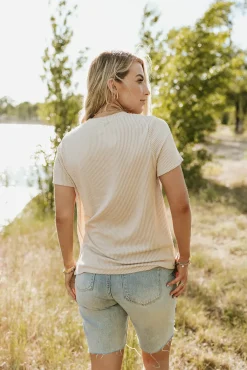Tres Bien Maternity Friendly|Tops<Boone Top-Oatmeal
