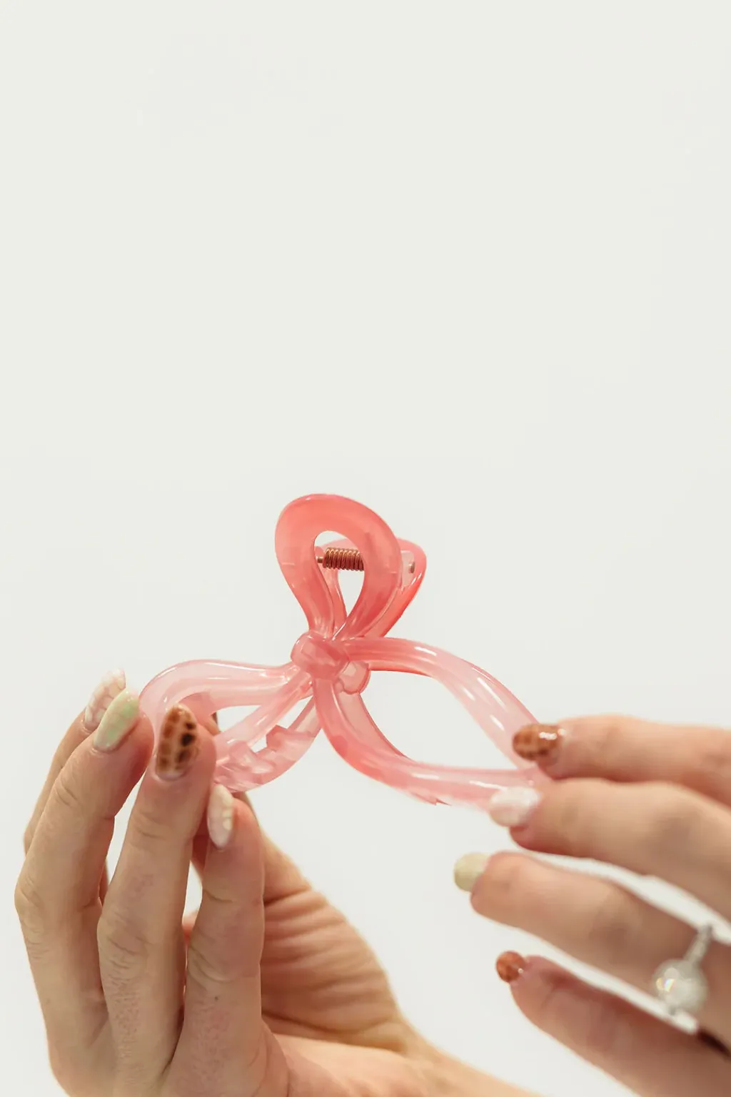 Hash Shop Hair<Bow Claw Clip-Pink