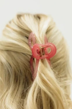 Hash Shop Hair<Bow Claw Clip-Pink