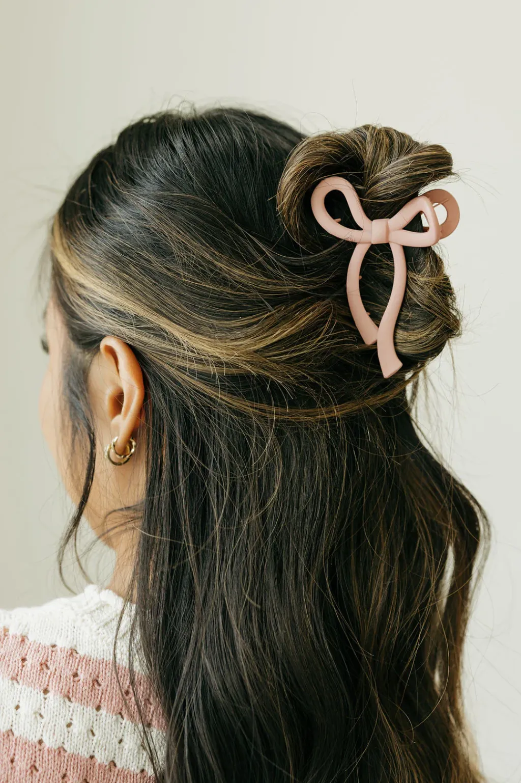 Ali Express Hair<Bow Claw Clip-