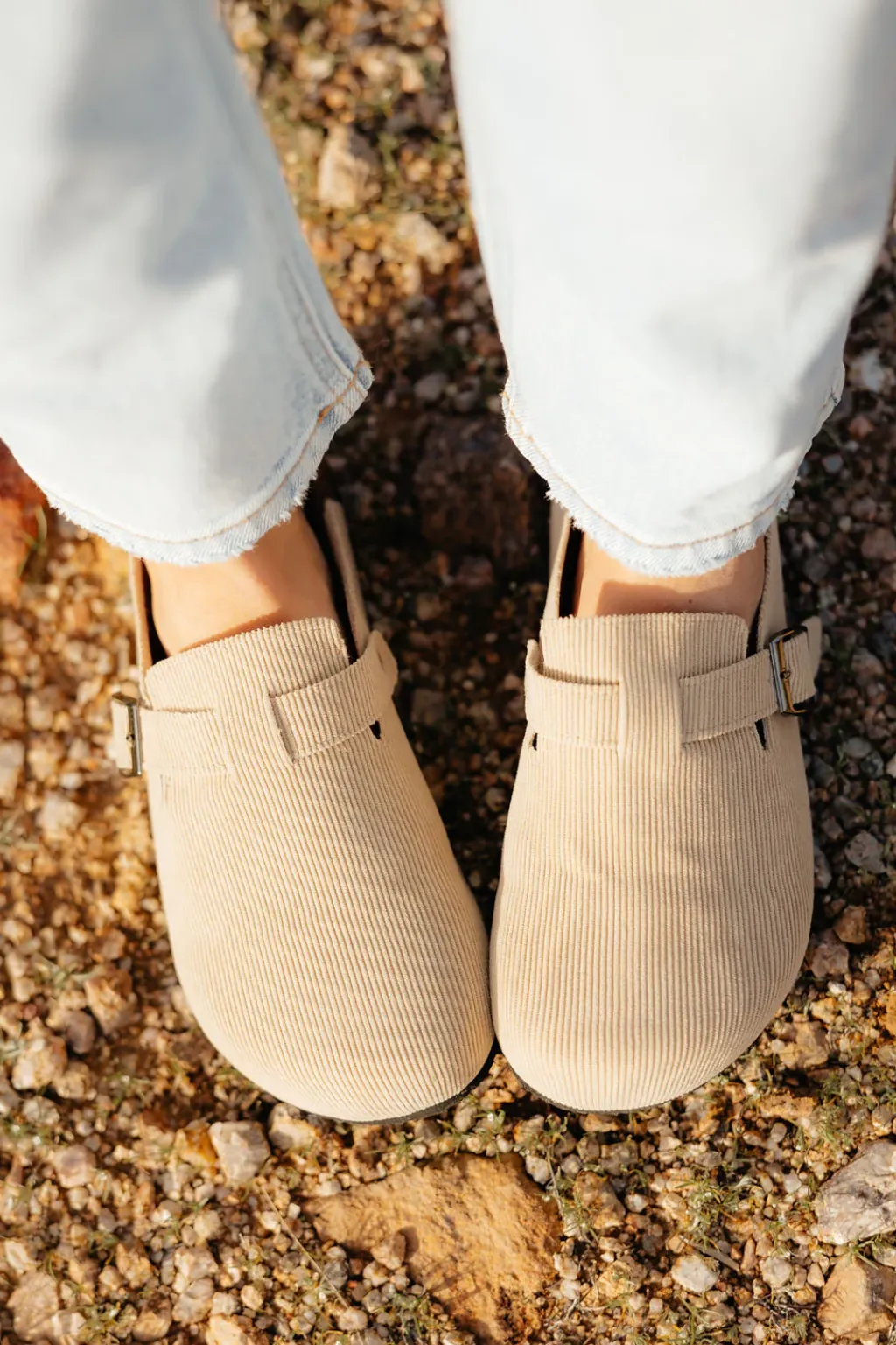 Olem Shoe Clogs|Flats<Bria Corduroy Clog-Taupe