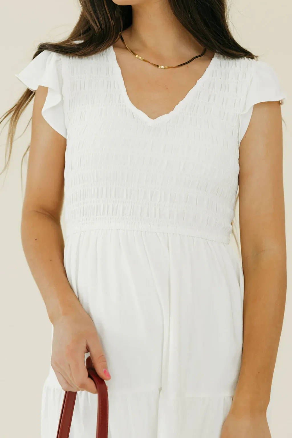 Blu Pepper Maternity Friendly|Wedding<Briana Dress-Ivory