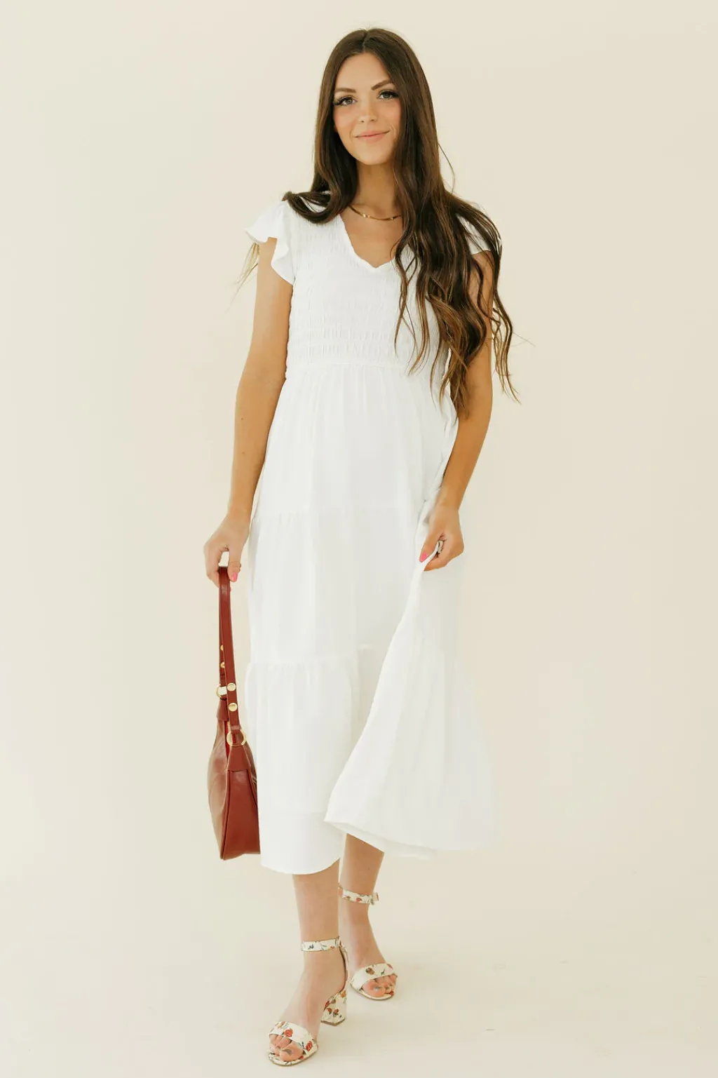 Blu Pepper Maternity Friendly|Wedding<Briana Dress-Ivory