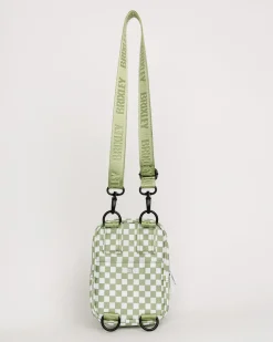 Brixley Bags<Crossbody Sling-Green Checkered
