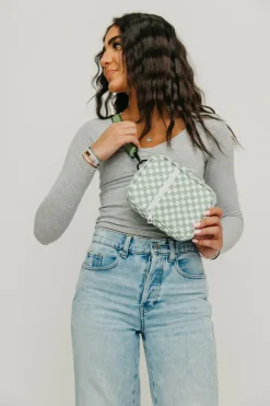 Brixley Bags<Crossbody Sling-Green Checkered