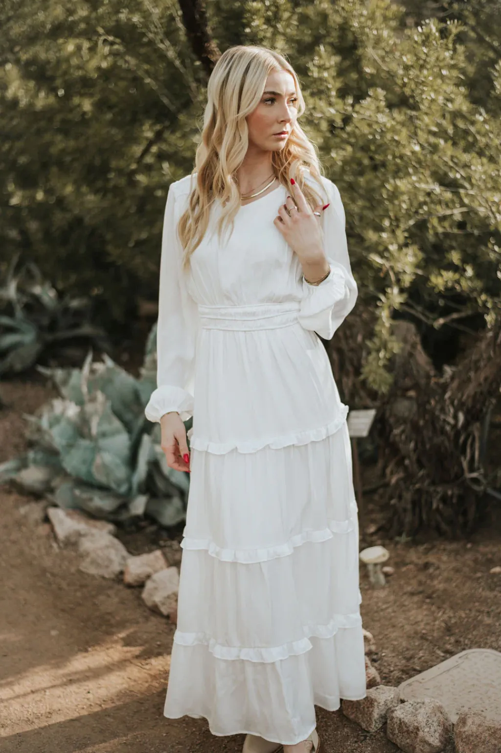Tea N Rose White Collection|Wedding<Calabran Dress-