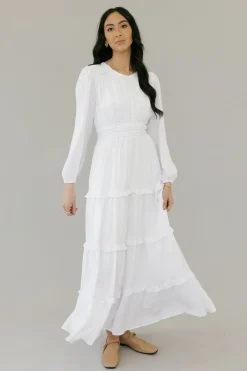 Tea N Rose White Collection|Wedding<Calabran Dress-