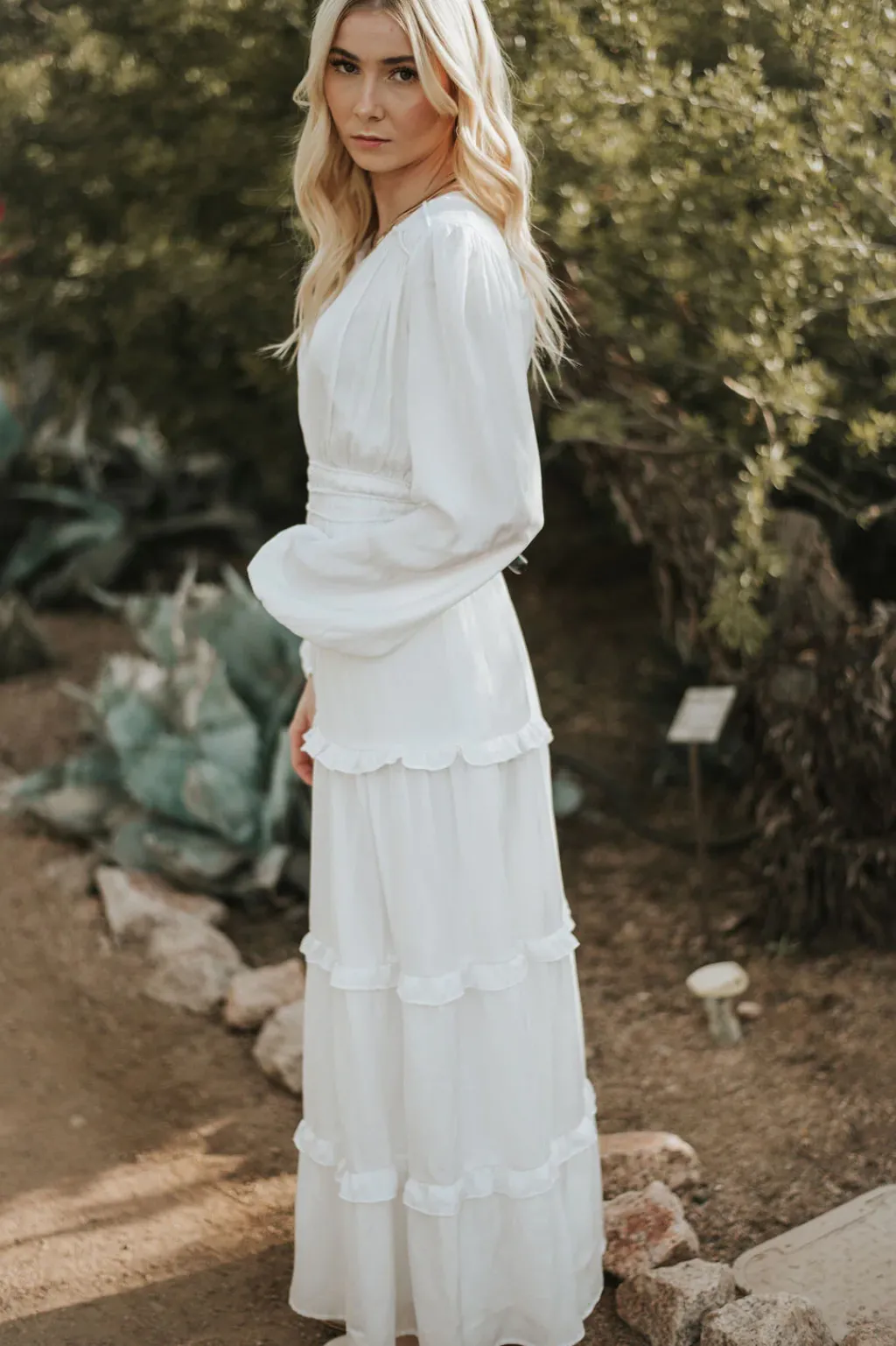 Tea N Rose White Collection|Wedding<Calabran Dress-