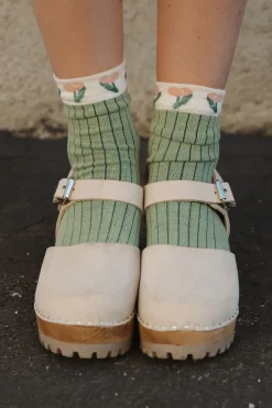 Ali Express Socks<Candice Socks-Green/Cream