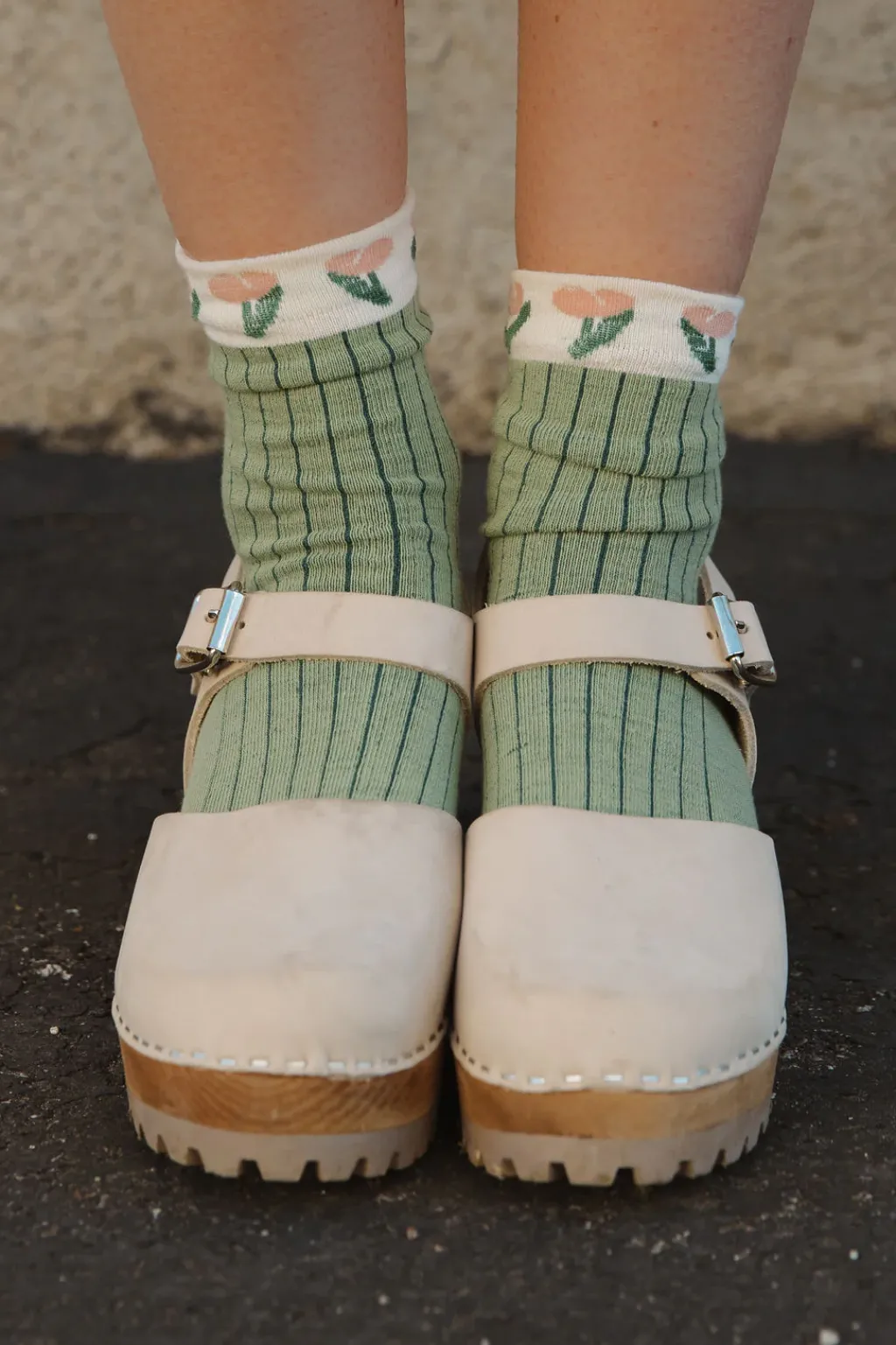 Ali Express Socks<Candice Socks-Green/Cream