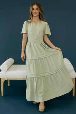 Dongguan Huoyoung Apparel Co Dresses|Maternity Friendly<Caribbean Dress-Sage