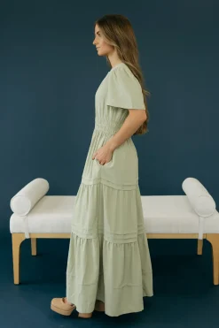 Dongguan Huoyoung Apparel Co Dresses|Maternity Friendly<Caribbean Dress-Sage