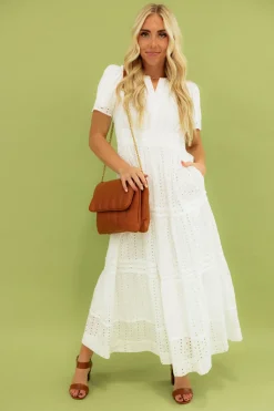 Dongguan Huoyoung Apparel Co Dresses|Maternity Friendly<Caribbean Dress- Eyelet