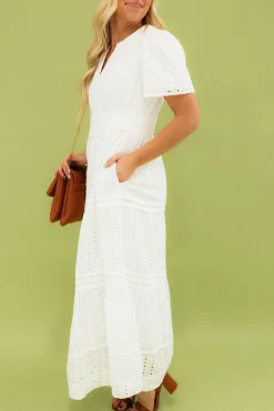 Dongguan Huoyoung Apparel Co Dresses|Maternity Friendly<Caribbean Dress- Eyelet