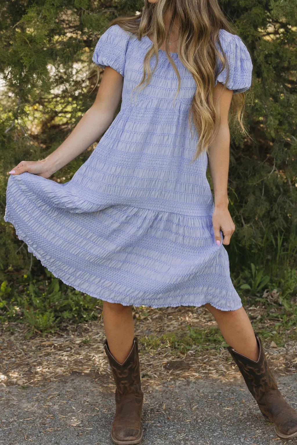 Dongguan Huoyoung Apparel Co Dresses|Midi Dresses<Carlie Dress-Cornflower Blue