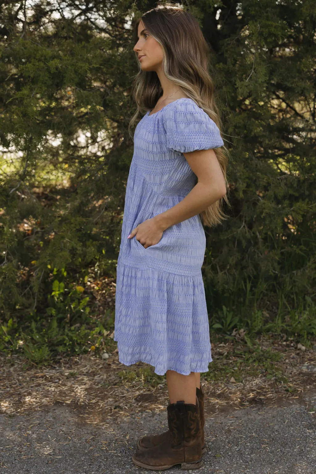 Dongguan Huoyoung Apparel Co Dresses|Midi Dresses<Carlie Dress-Cornflower Blue