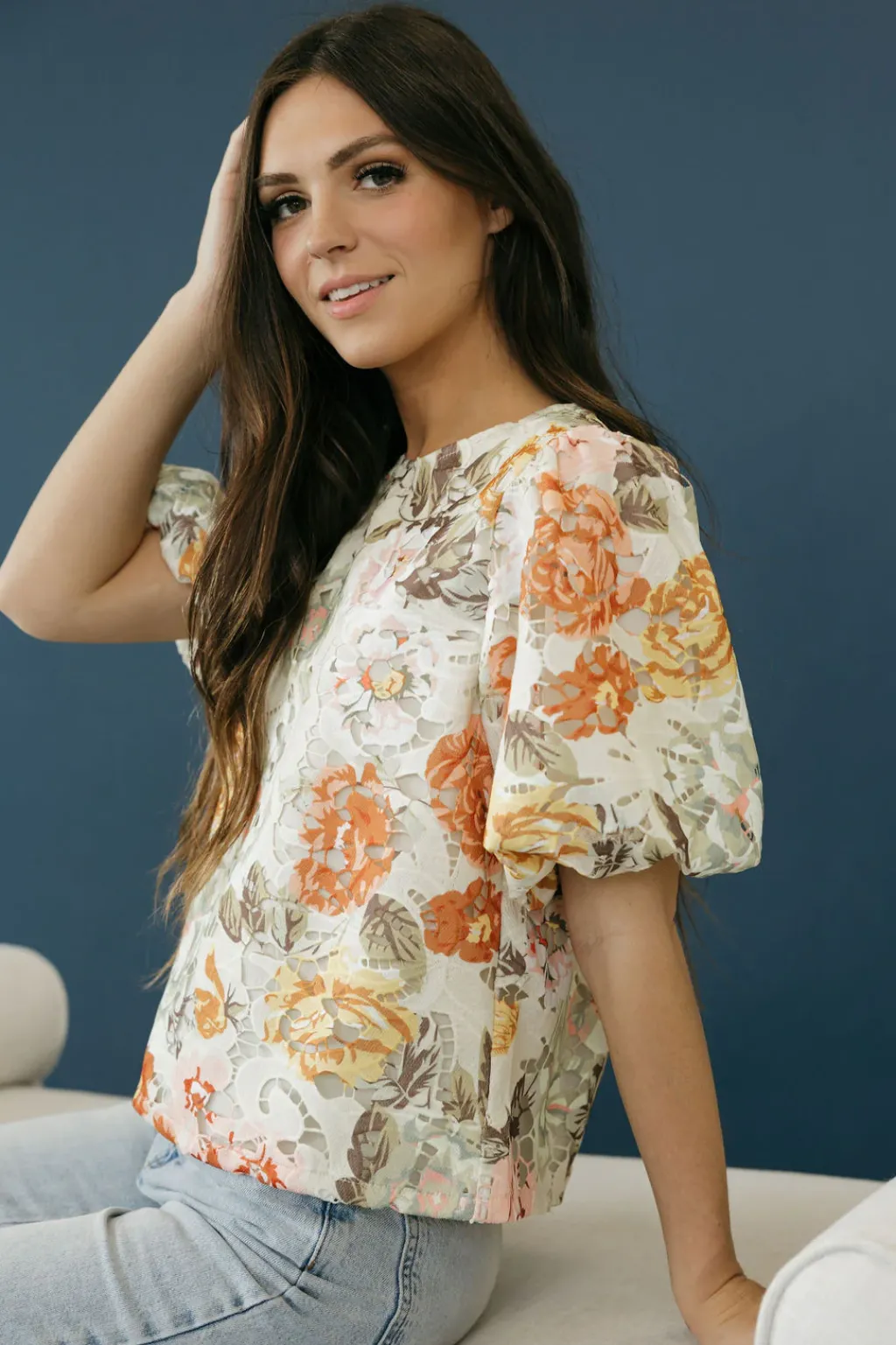 Skies Are Blue Tees<Cece Top-Sage Multi