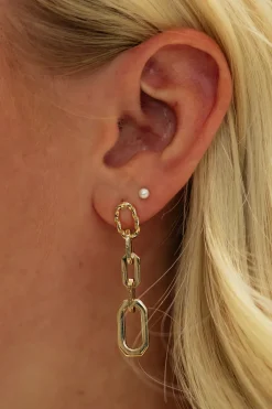 Fame Accessories Earrings<Chain Earrings- Gold
