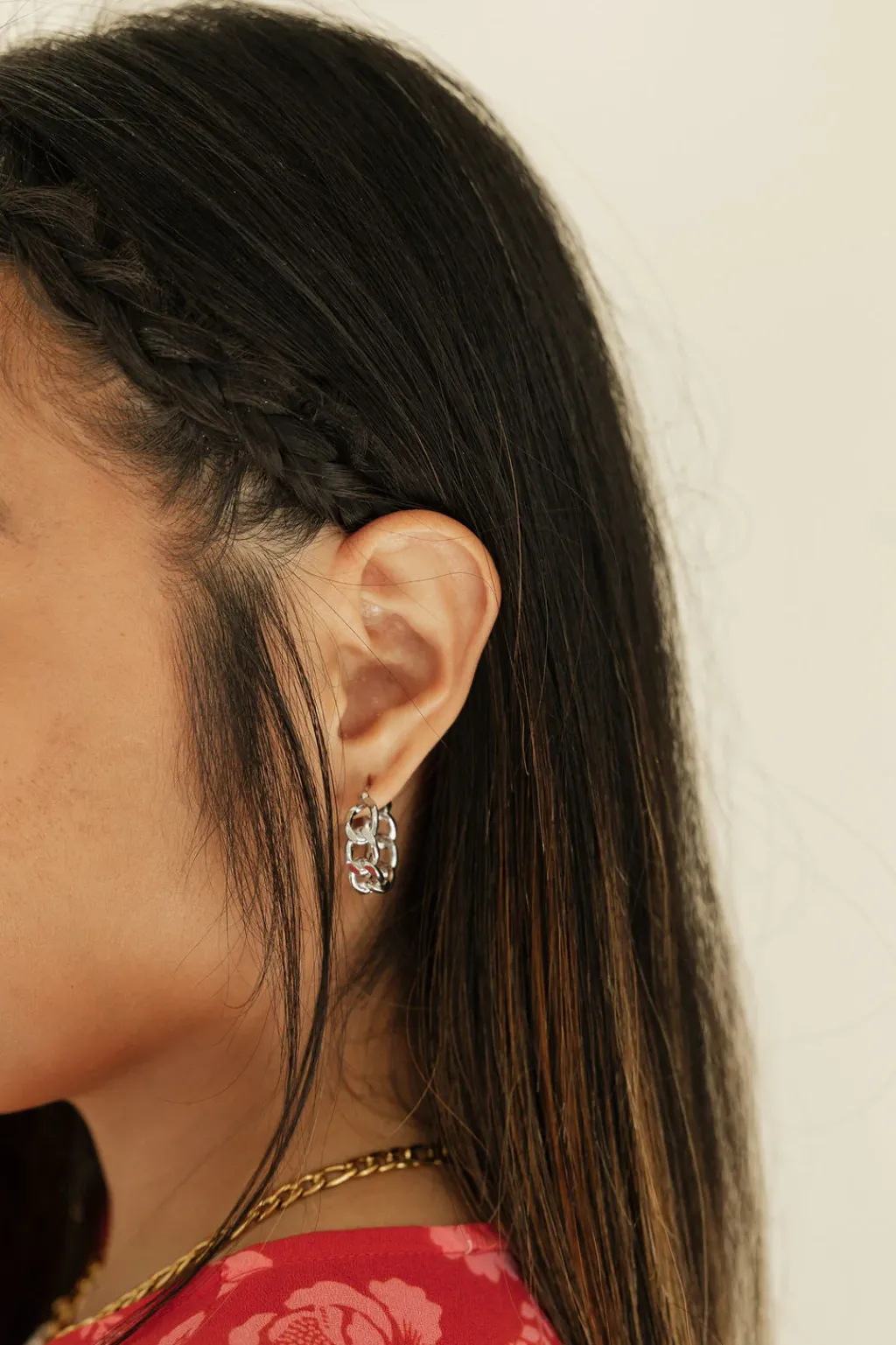 Ali Express Earrings<Chain Link Hoop Earrings