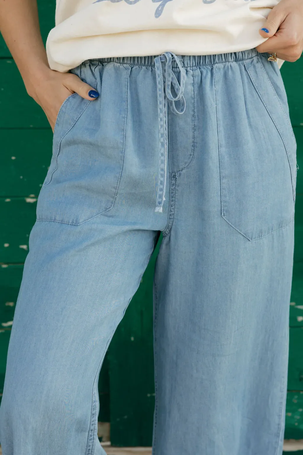 Blu Pepper Pants<Charlie Pants-Chambray