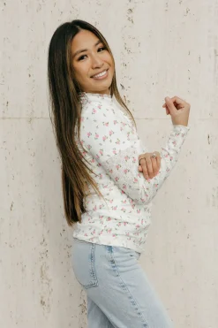 Rareraw Maternity Friendly|Long Sleeve<Charlotte Top-Cream Floral