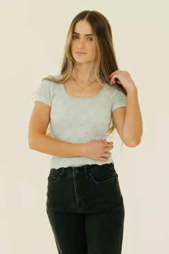 Hem & Thread Tees<Chelsey Top-Sage