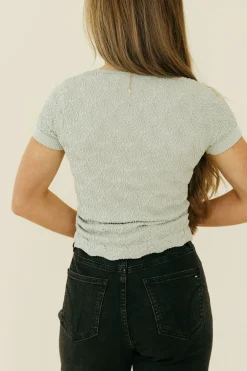 Hem & Thread Tees<Chelsey Top-Sage