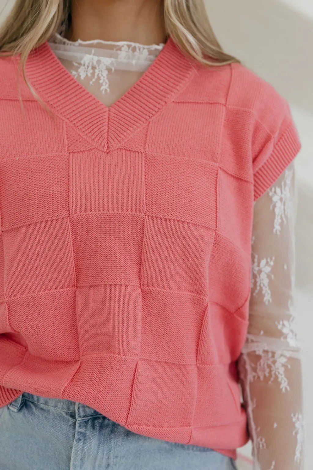 Dongguan Huoyoung Apparel Co Sweaters|Tops<Cherished Sweater Vest-