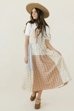 Polagram Maternity Friendly|Nursing Friendly<Claire Dress-Ivory Multi