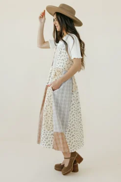 Polagram Maternity Friendly|Nursing Friendly<Claire Dress-Ivory Multi