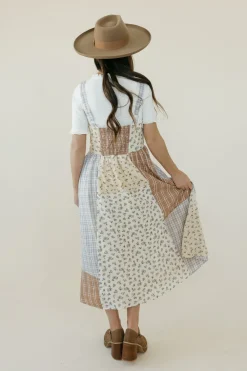 Polagram Maternity Friendly|Nursing Friendly<Claire Dress-Ivory Multi