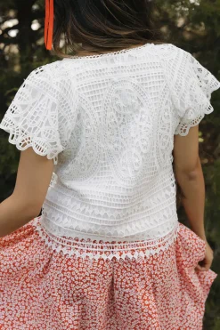 Dongguan Huoyoung Apparel Co Tops|Tees<Clara Top-White