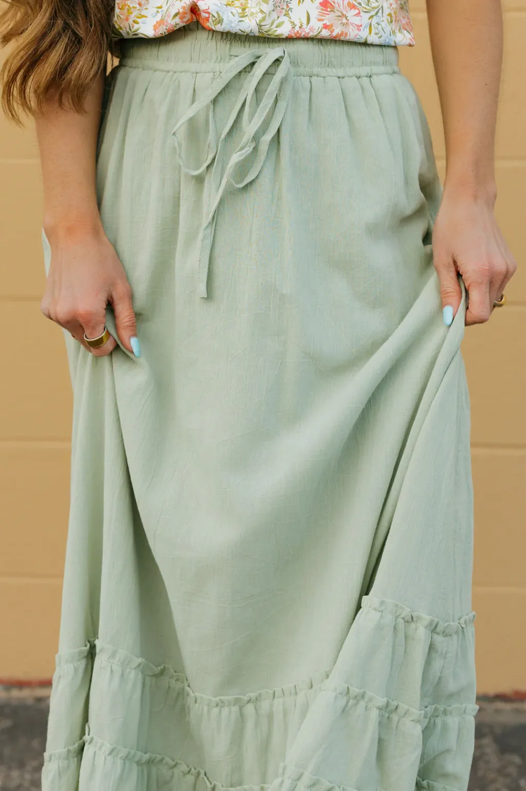 Camellia Skirts|Tees<Clover Skirt-Sage