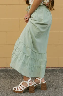 Camellia Skirts|Tees<Clover Skirt-Sage