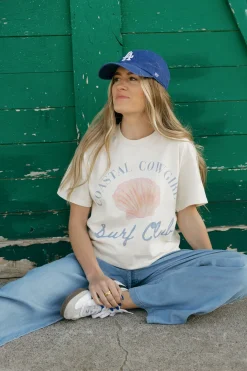 WKNDER Maternity Friendly|Tees<Coastal Cowgirl Tee-Ivory