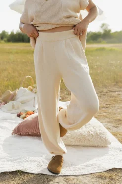 Tea N Rose Bottoms|Pants<Cole Pants-Ivory