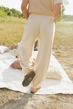 Tea N Rose Bottoms|Pants<Cole Pants-Ivory