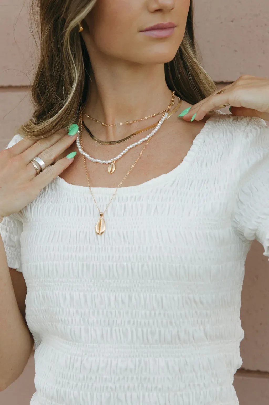 Ali Express Necklaces<Cowrie Shell Necklace-Gold