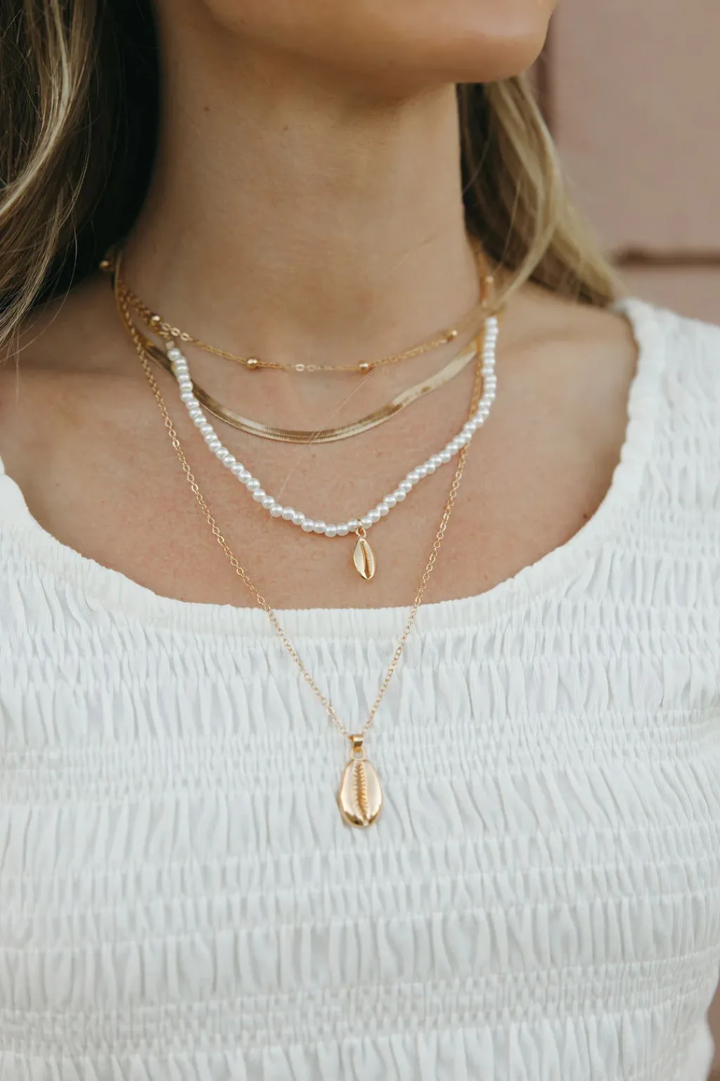 Ali Express Necklaces<Cowrie Shell Necklace-Gold